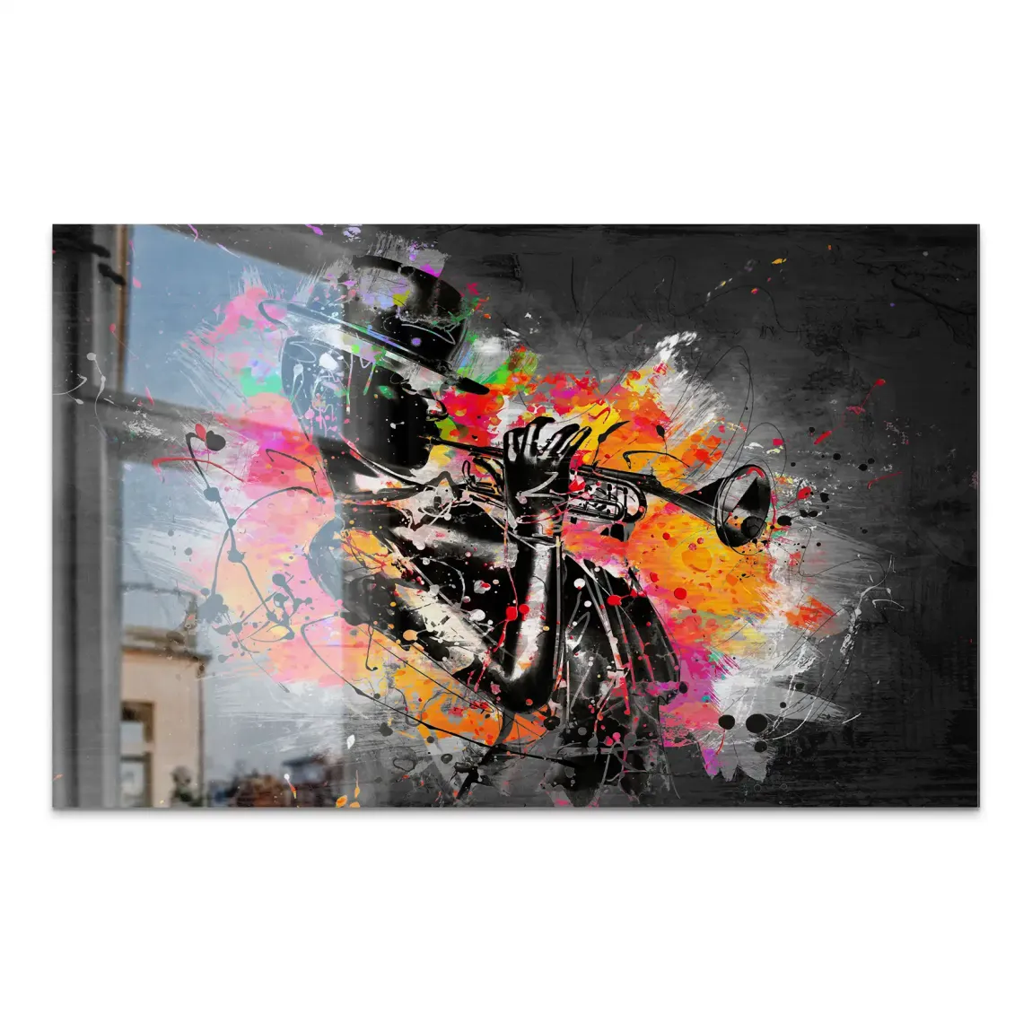 Jazzman Pop Style AluDibond Gebürstet