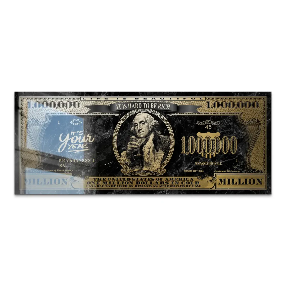 Million Vision George Washington Alu Gebürstet