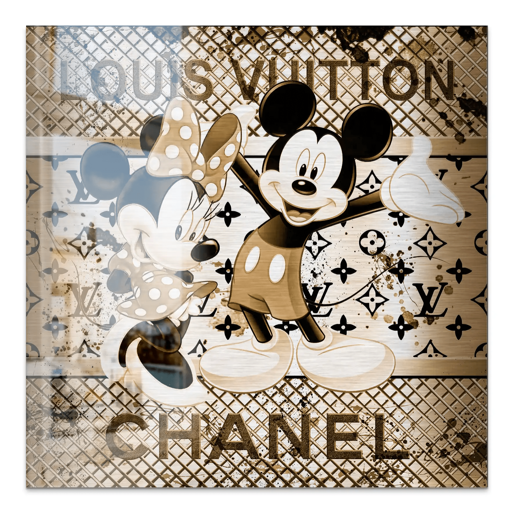 Micky & Minnie Louis Art Alu Gebürstet INGALERIE