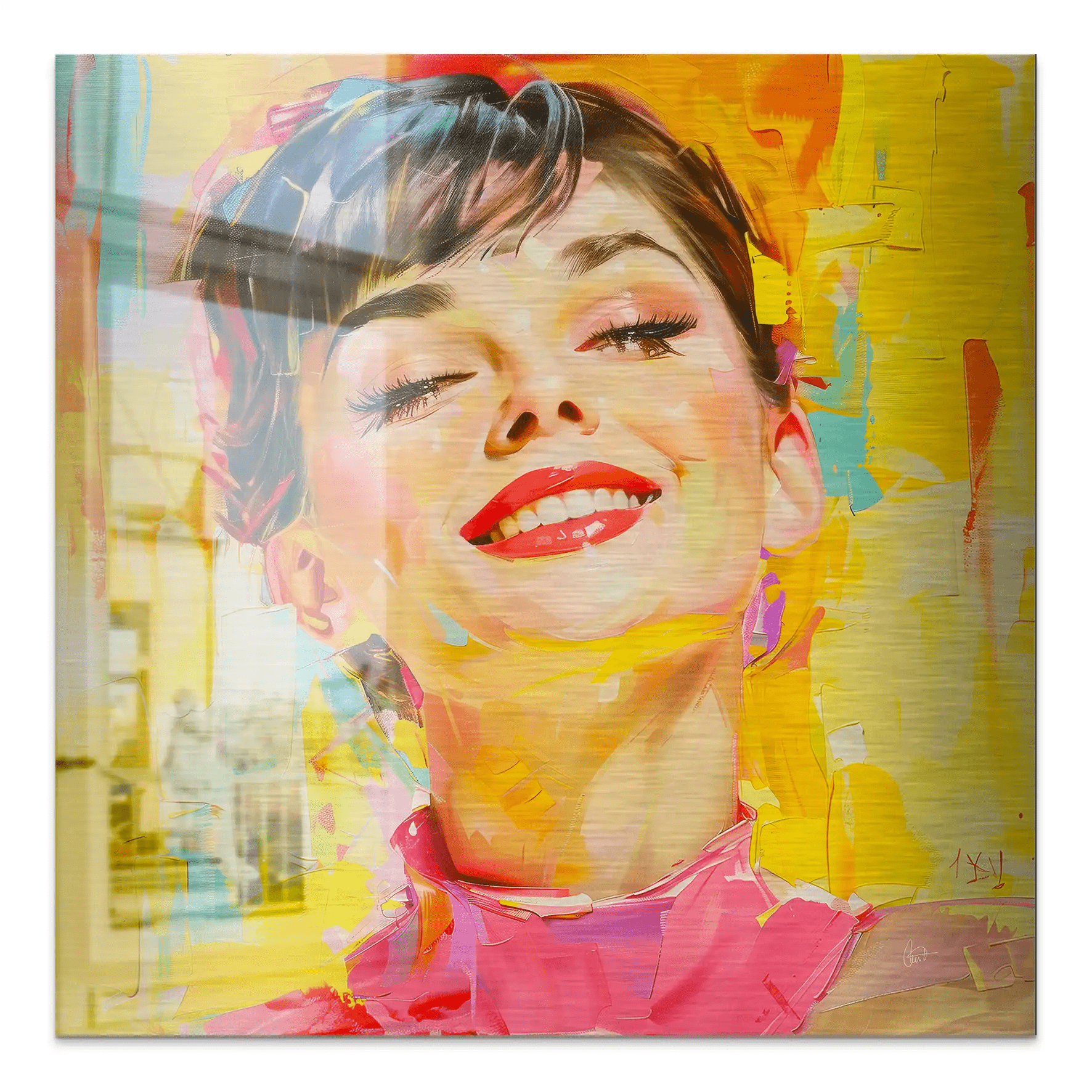 Audrey Modern Art Style Alu Gebürstet INGALERIE