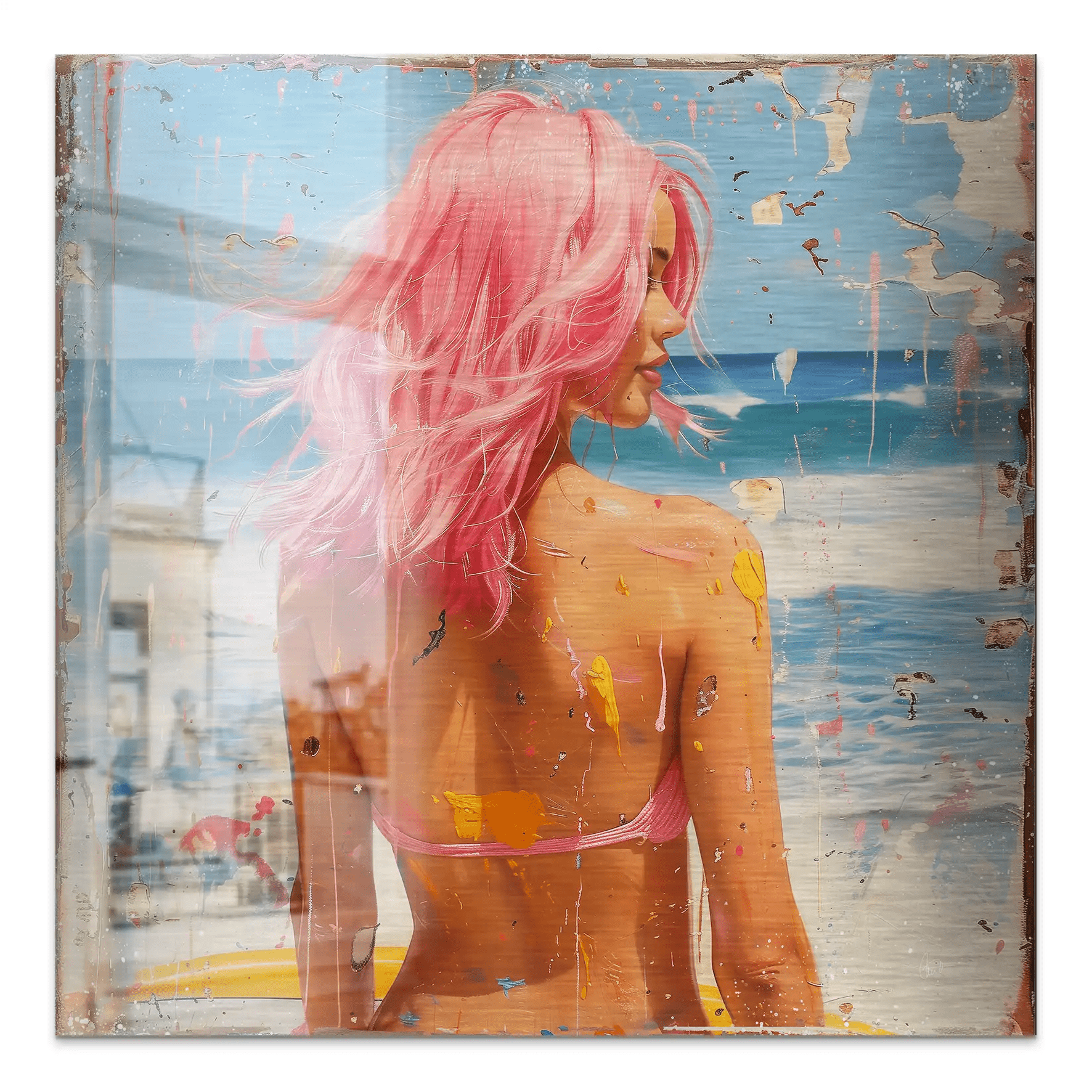 Beach Girl Nr.3 Alu Gebürstet INGALERIE