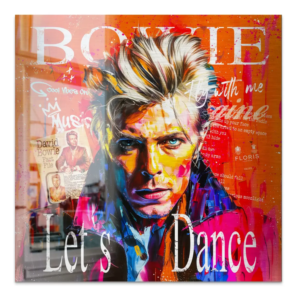 David Bowie Sound and Color Alu Gebürstet Bild