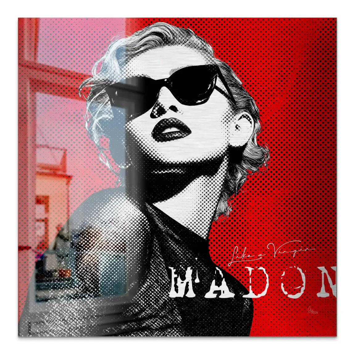 Rebel Madonna Alu Gebürstet Bild