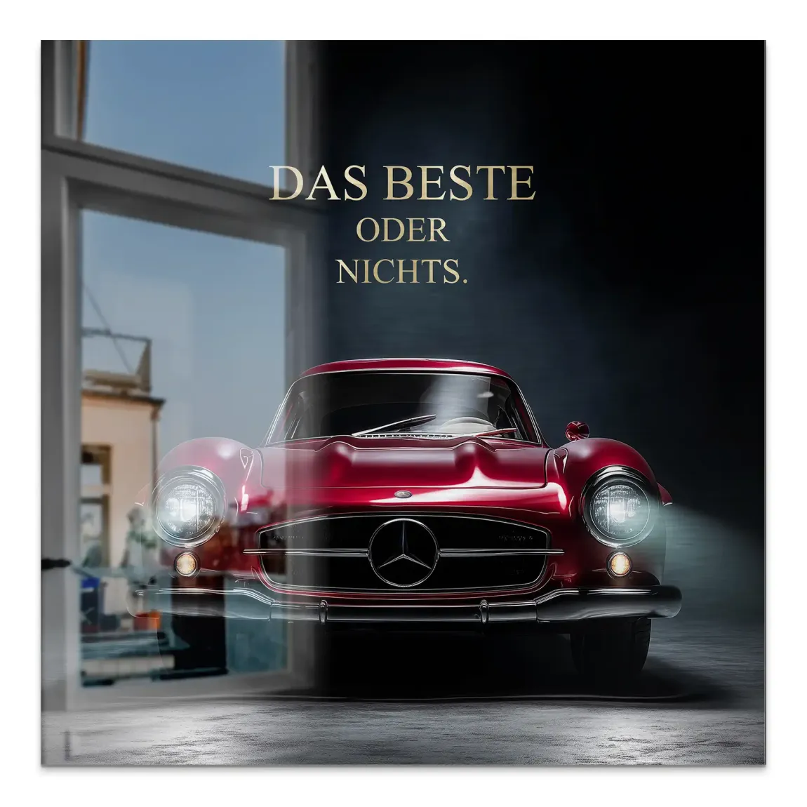 Red Legend Mercedes 300SL Alu Gebürstet Bild