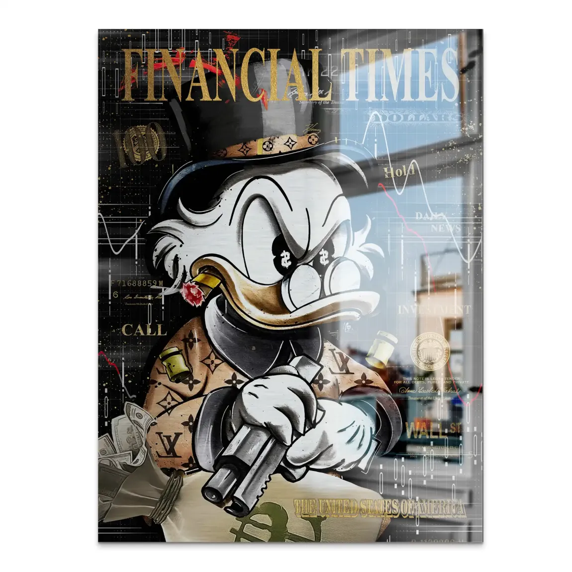 Financial Empire Duck Alu Gebürstet Bild