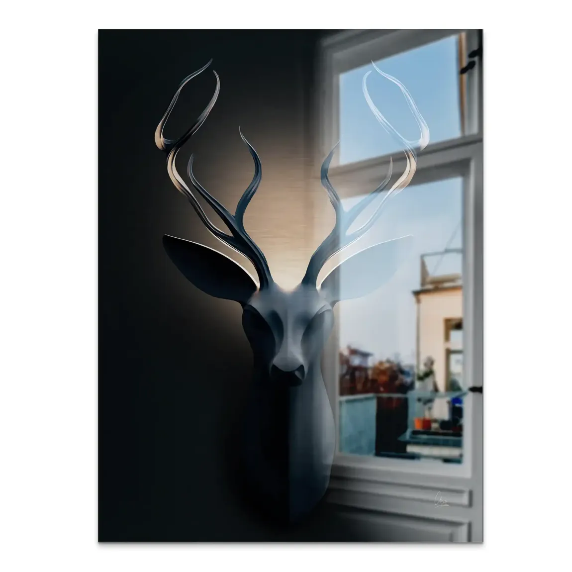 Majestätischer Hirsch Alu Gebürstet Bild