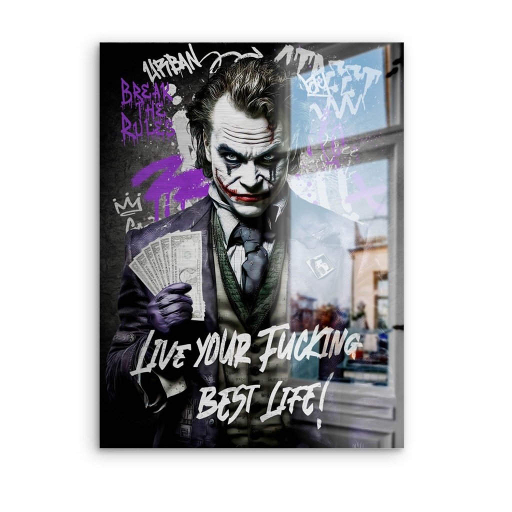 Joker Best Life Style Aludibond Brush Bild INGALERIE