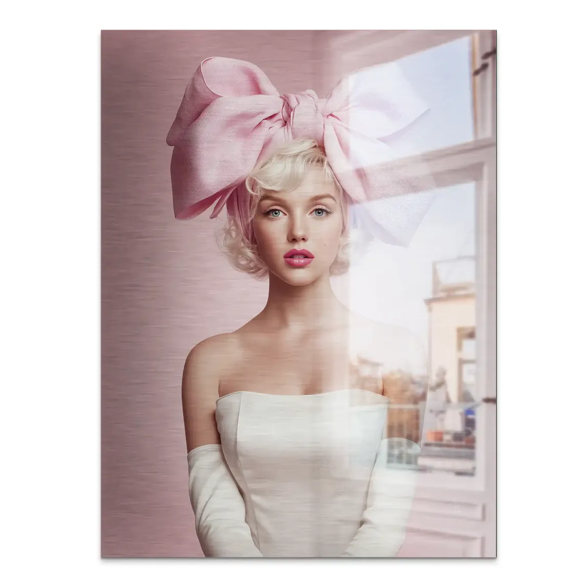 Marilyn Monroe Rosé Alu Gebürstet Bild