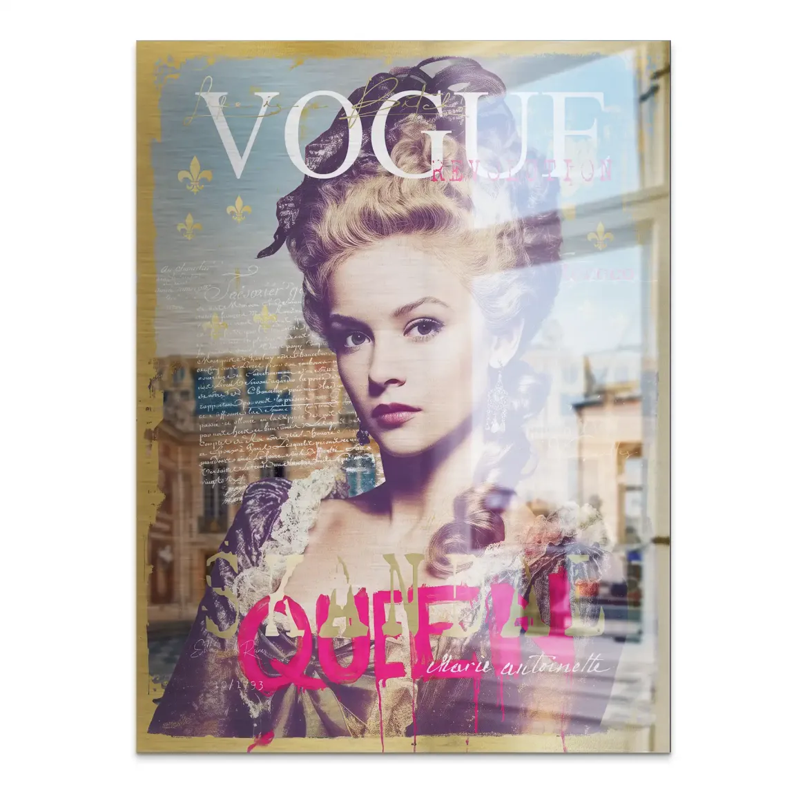 Marie Antoinette Vogue Alu Gebürstet Bild