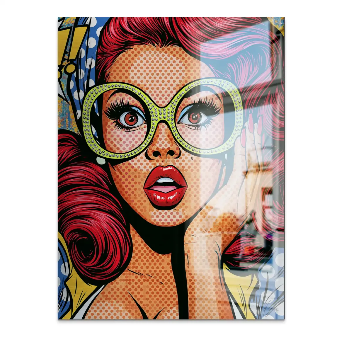 Pop Art Diva Aluminiumbild gebürstet