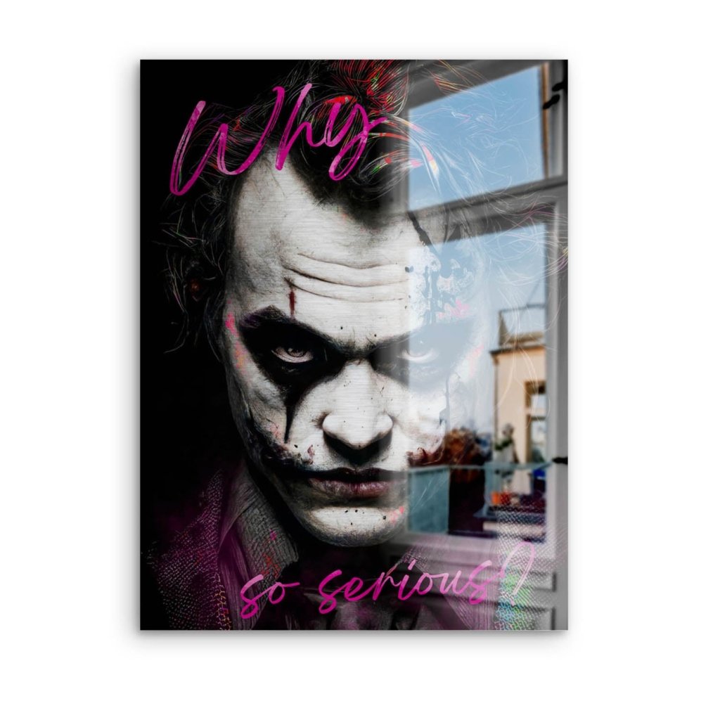 Joker Serious Style Aludibond Brush Bild INGALERIE