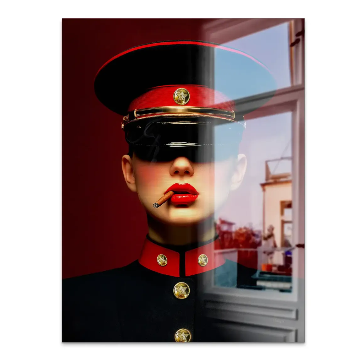 Russian Girl Alu Gebürstet Bild