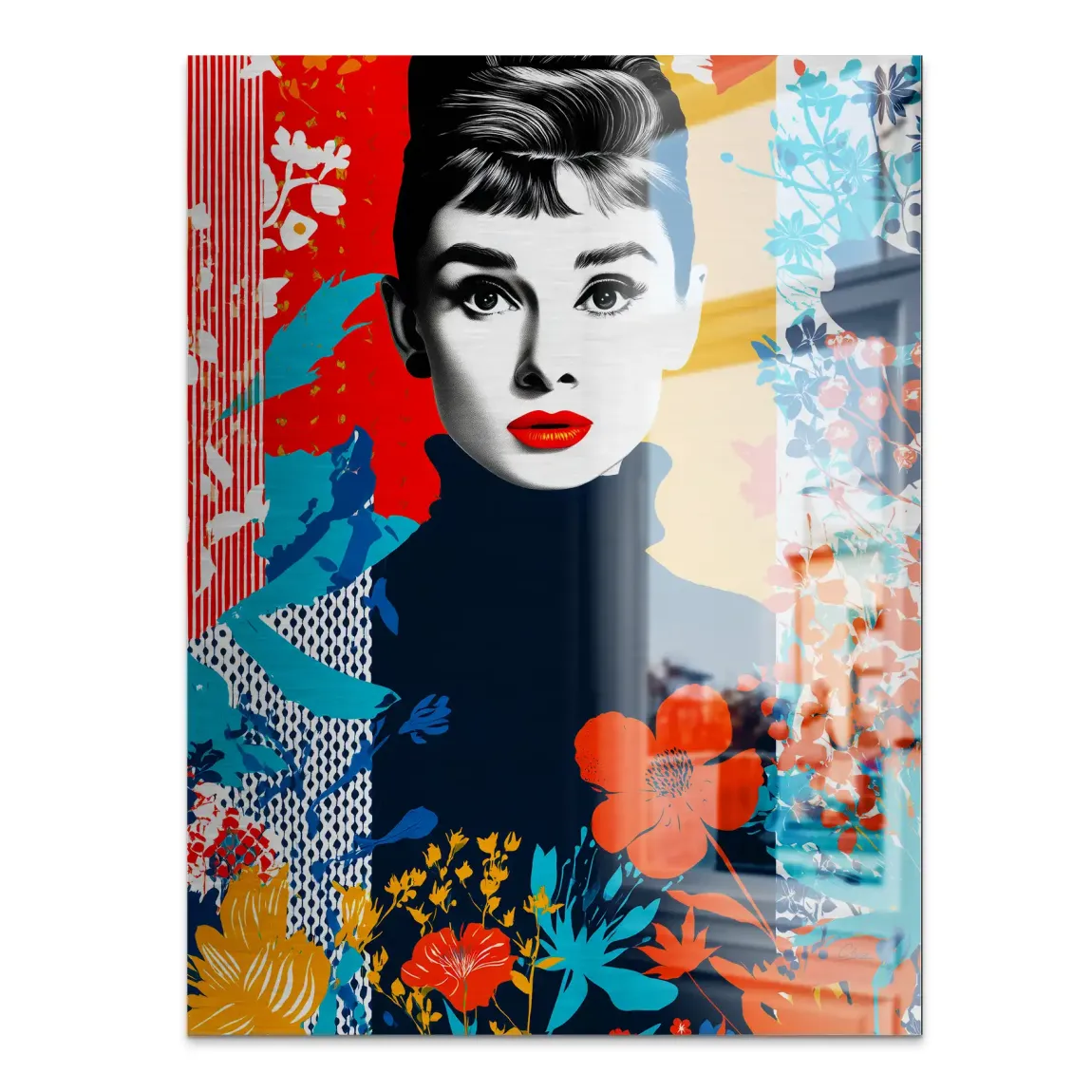 Audrey Hepburn Bloom Edition Aludibond Gebürstet INGALERIE