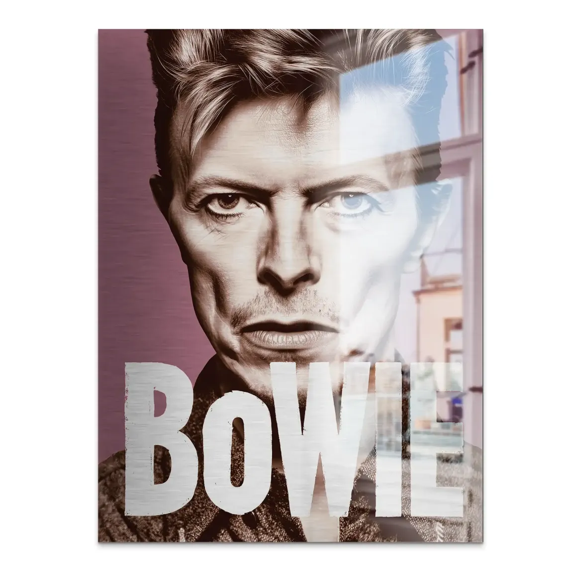 Starman Portrait Bowie Alu Gebürstet Bild