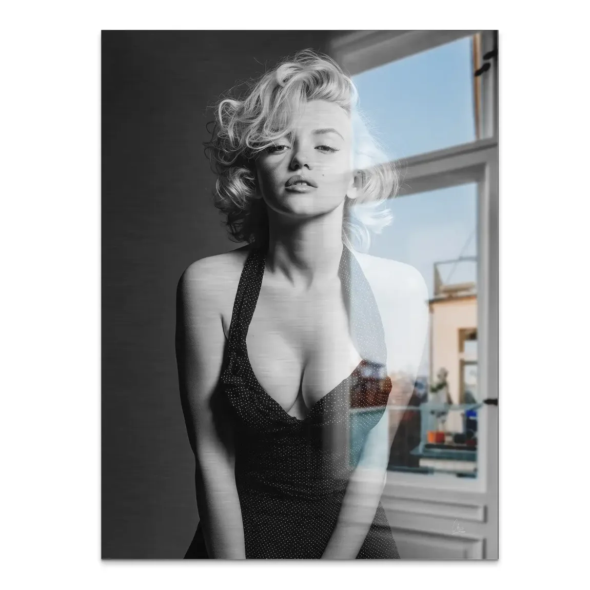 Marilyn Monroe Charm Alu Gebürstet Bild