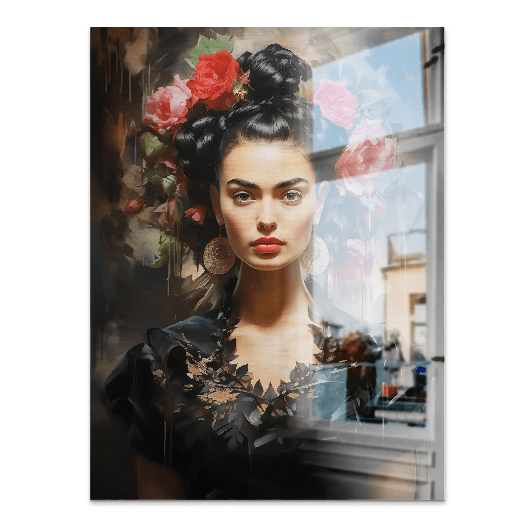 Frida Kahlo Beauty Aludibond Gebürstet INGALERIE