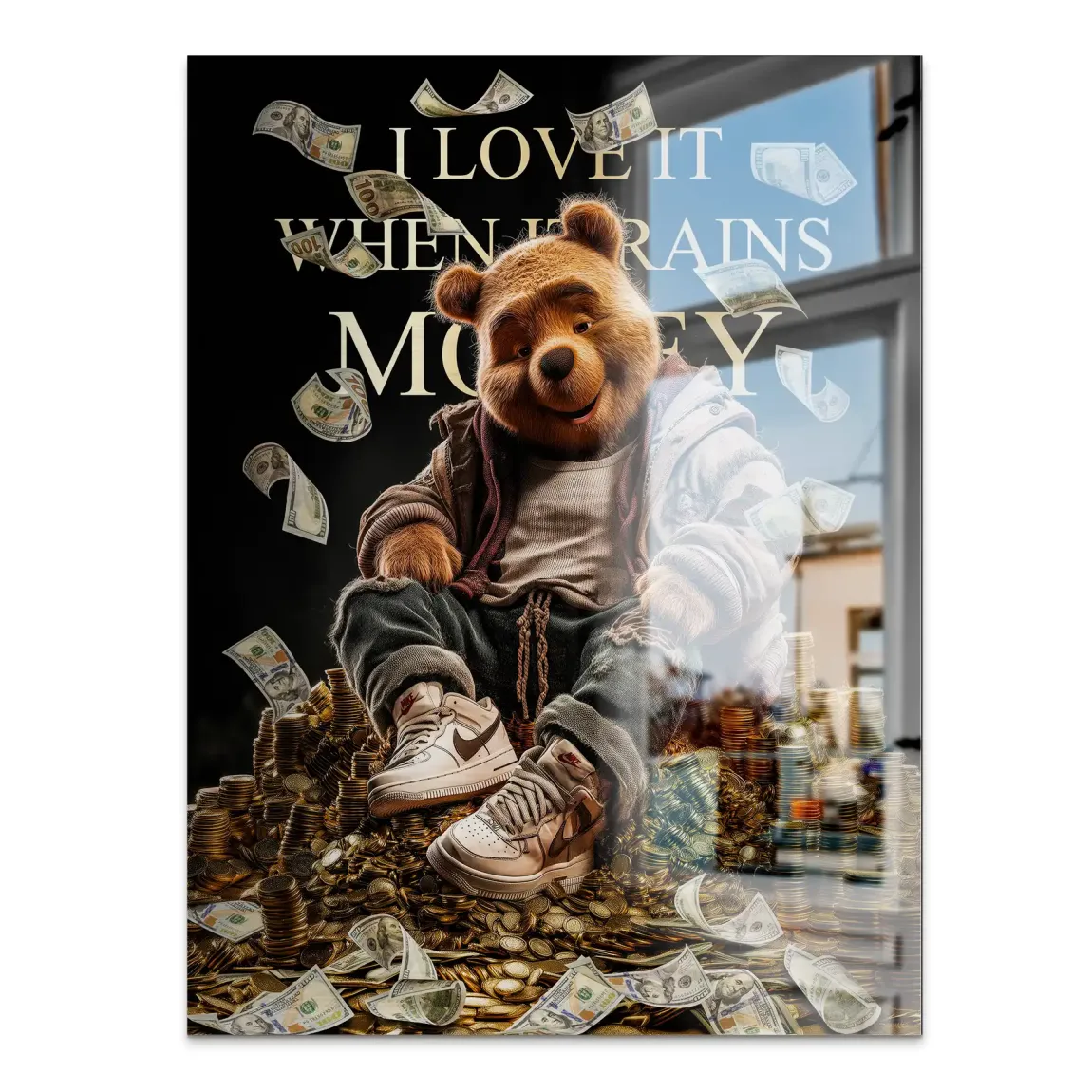 Winnie Puuh Rich Dreams Aludibond Gebürstet INGALERIE