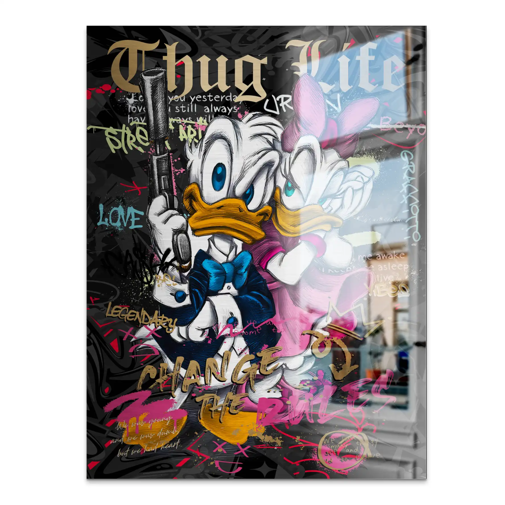 Donald Thug Life Aludibond Gebürstet INGALERIE