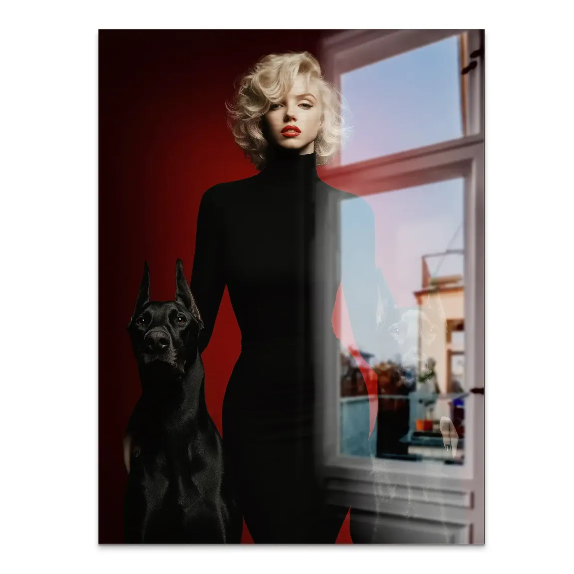 Majesty Marilyn Monroe Alu Gebürstet Bild