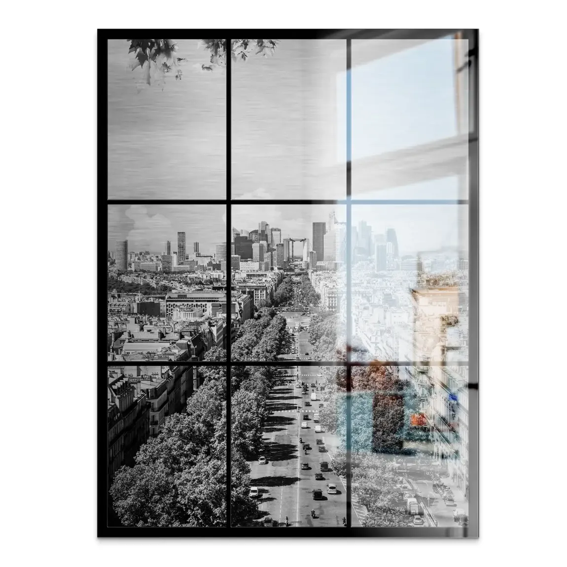 Skyline Avenue Paris Alu Gebürstet Bild