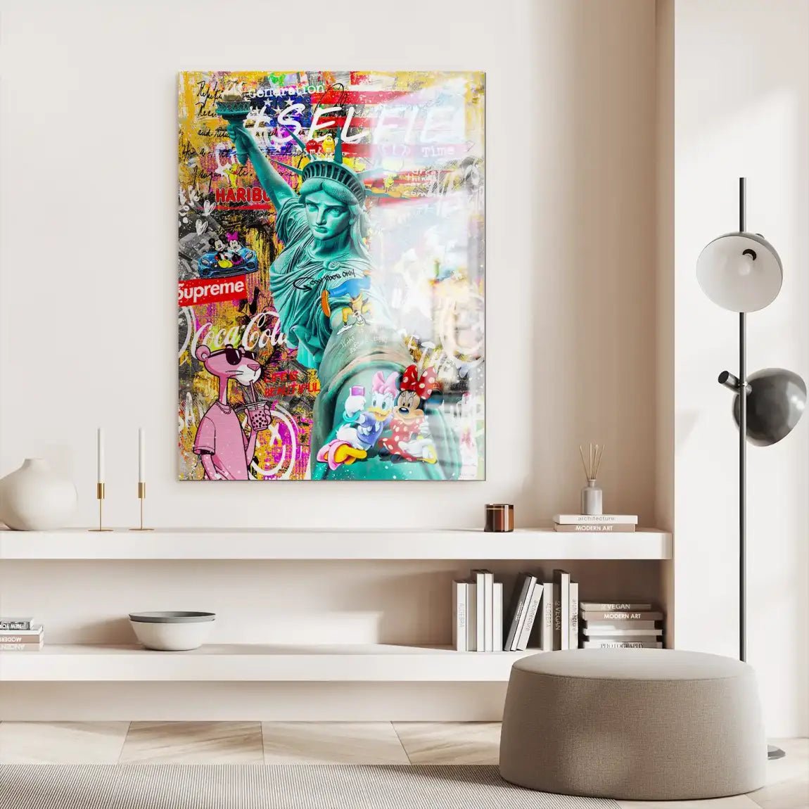 Selfie Pop Art Aludibond Gebürstet INGALERIE