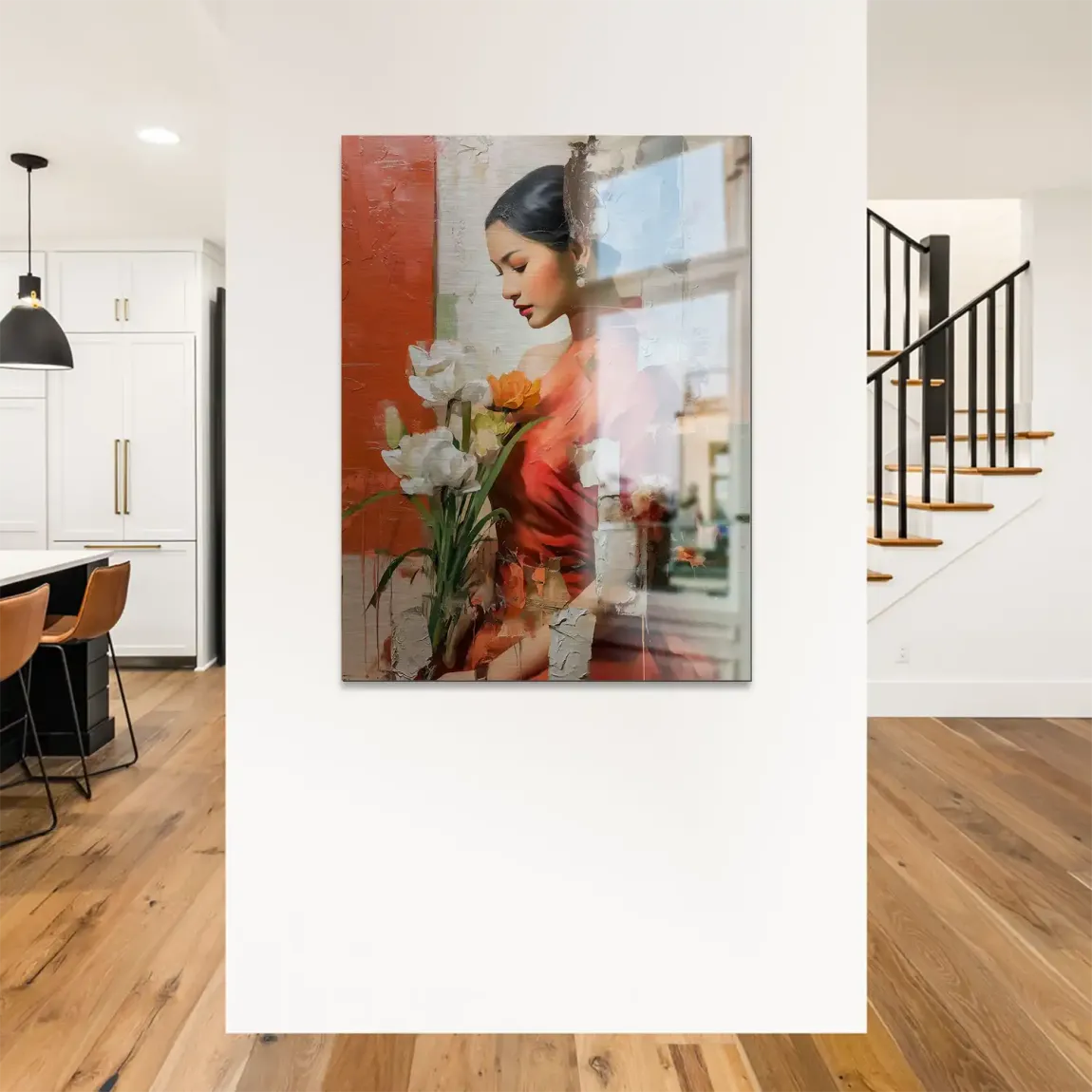 Silent Orchid Beauty Alu Gebürstet Bild