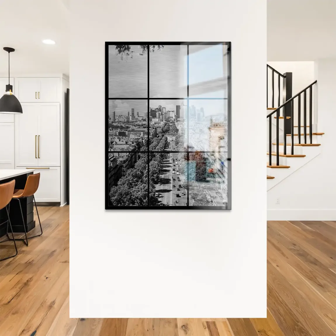 Skyline Avenue Paris Alu Gebürstet Bild