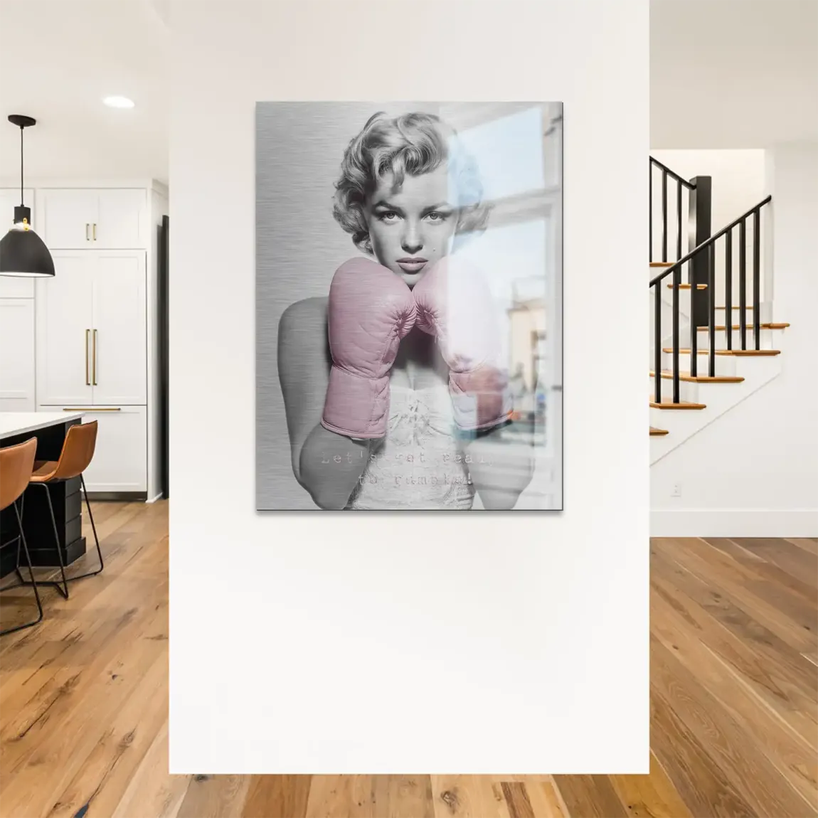 Boxing Marilyn Monroe Alu Gebürstet Bild