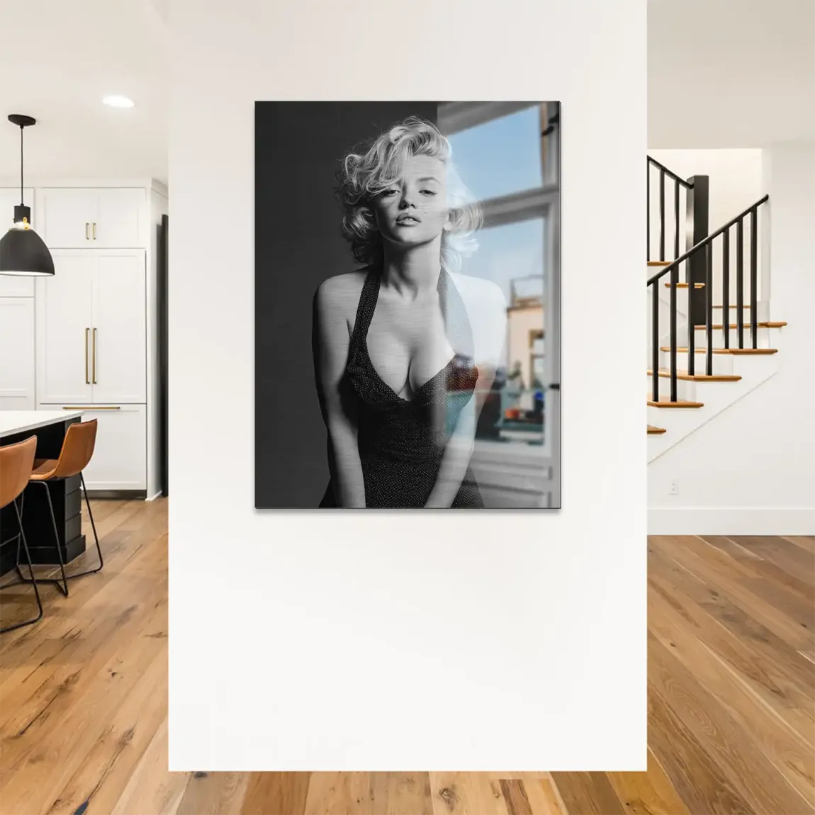 Marilyn Monroe Charm Alu Gebürstet Bild