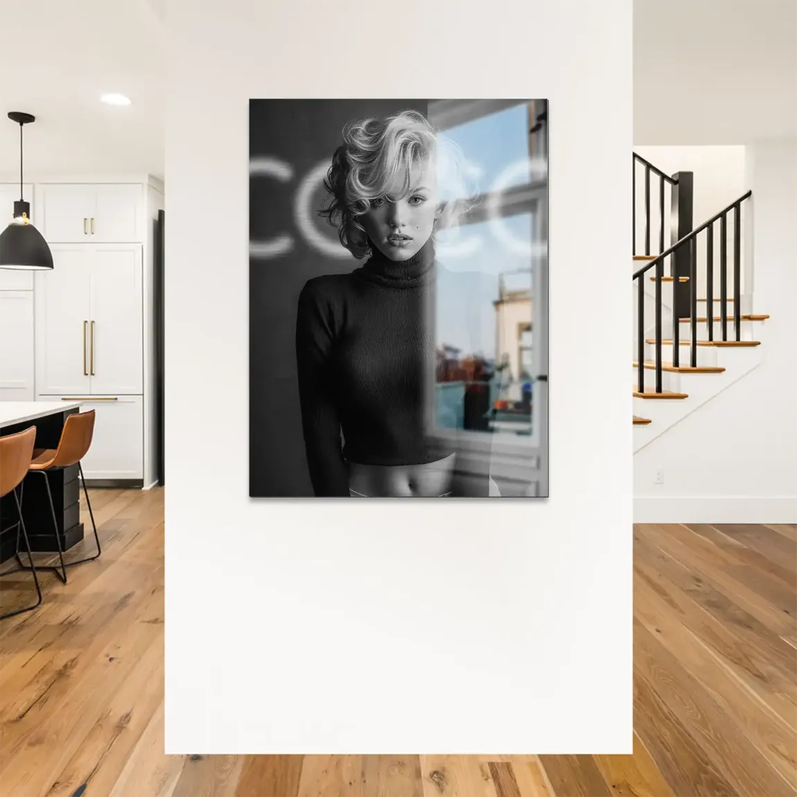 Marilyn Coco Glamour Alu Gebürstet Bild