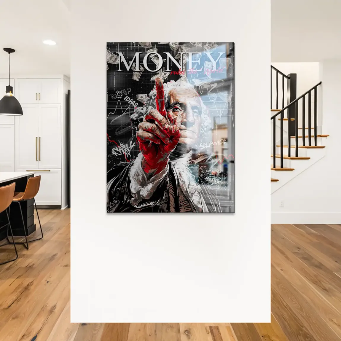 Money Leader Wallstreet Alu Gebürstet Bild