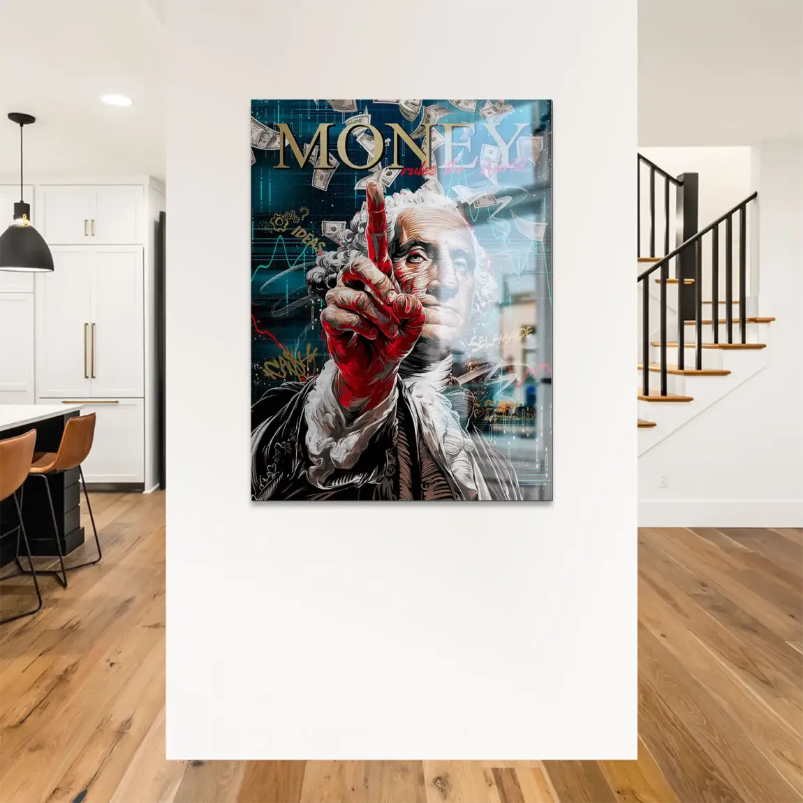 Money Empire Wallstreet Alu Gebürstet Bild