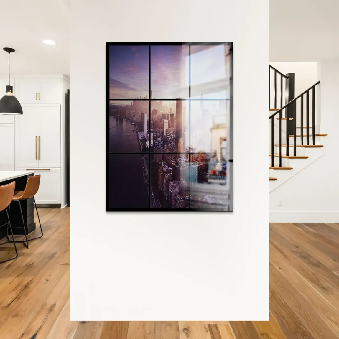 Manhattan View Alu Gebürstet Bild