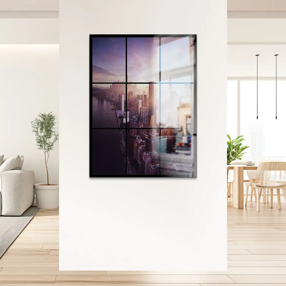 Manhattan View Alu Gebürstet Bild