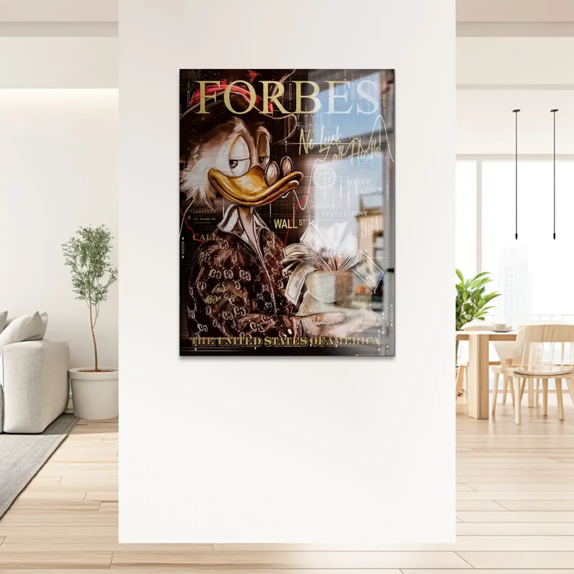 Mr Money Forbes Alu Gebürstet Bild