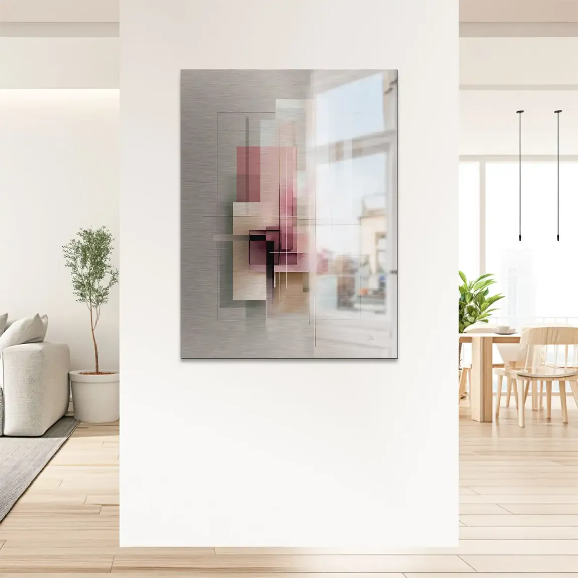 Soft Geometry Alu Gebürstet Bild