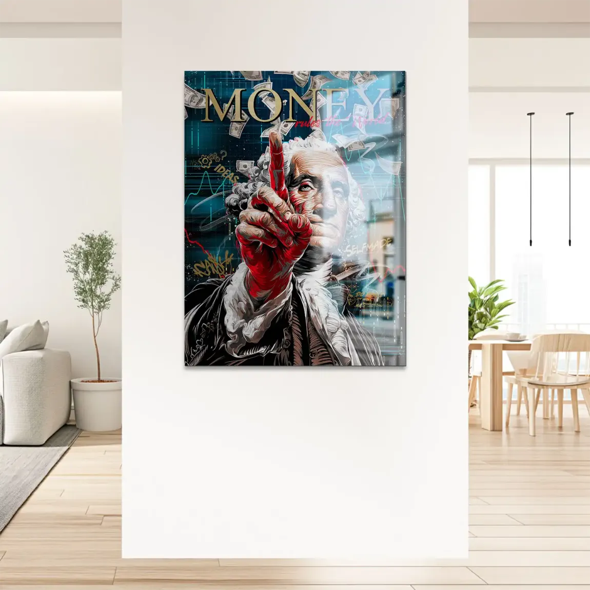 Money Empire Wallstreet Alu Gebürstet Bild