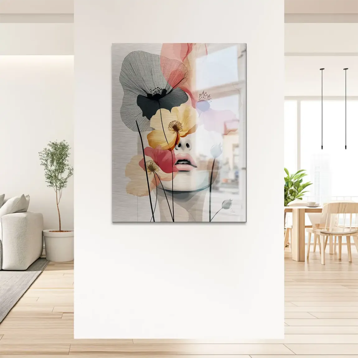 Floral Dream Alu Gebürstet Bild