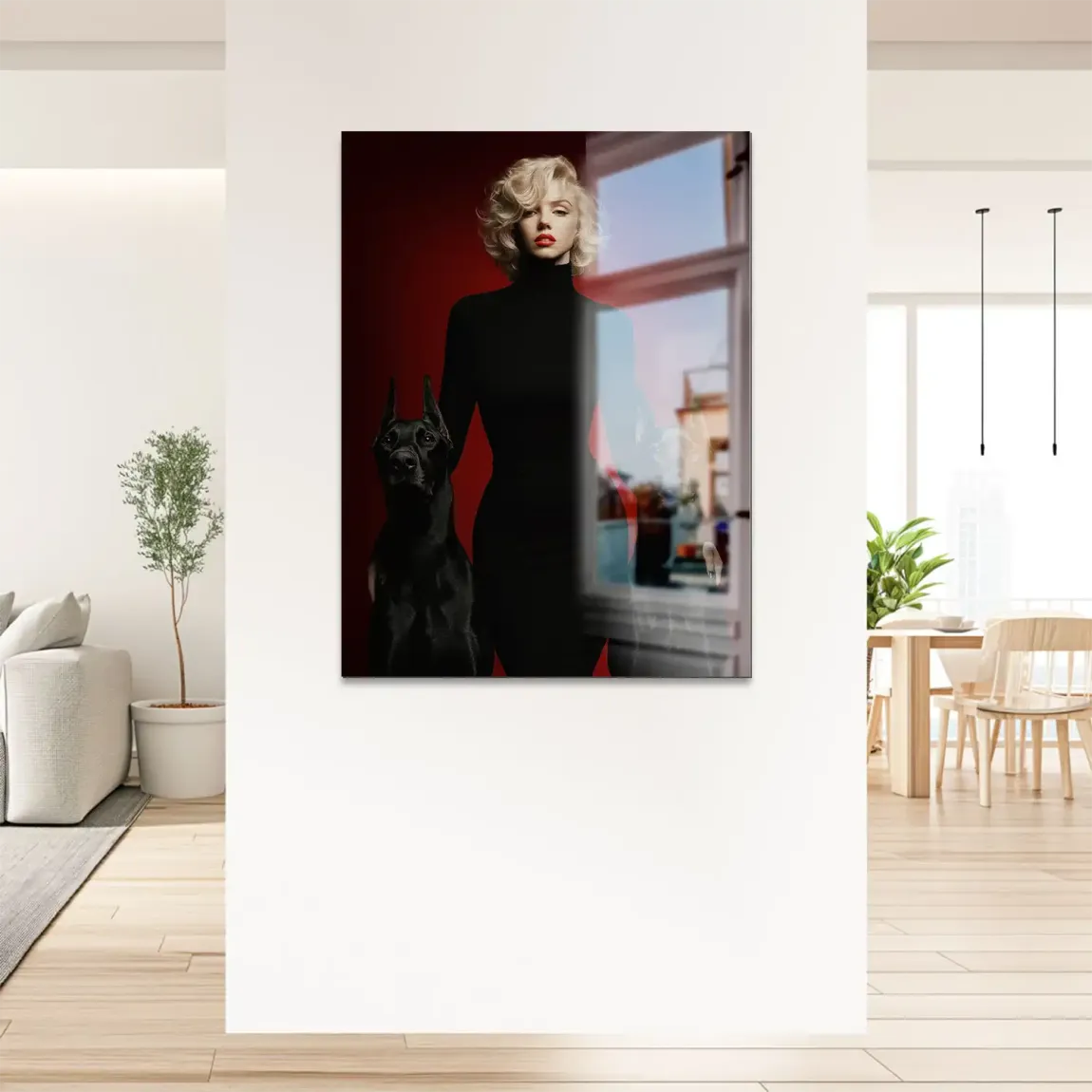 Majesty Marilyn Monroe Alu Gebürstet Bild
