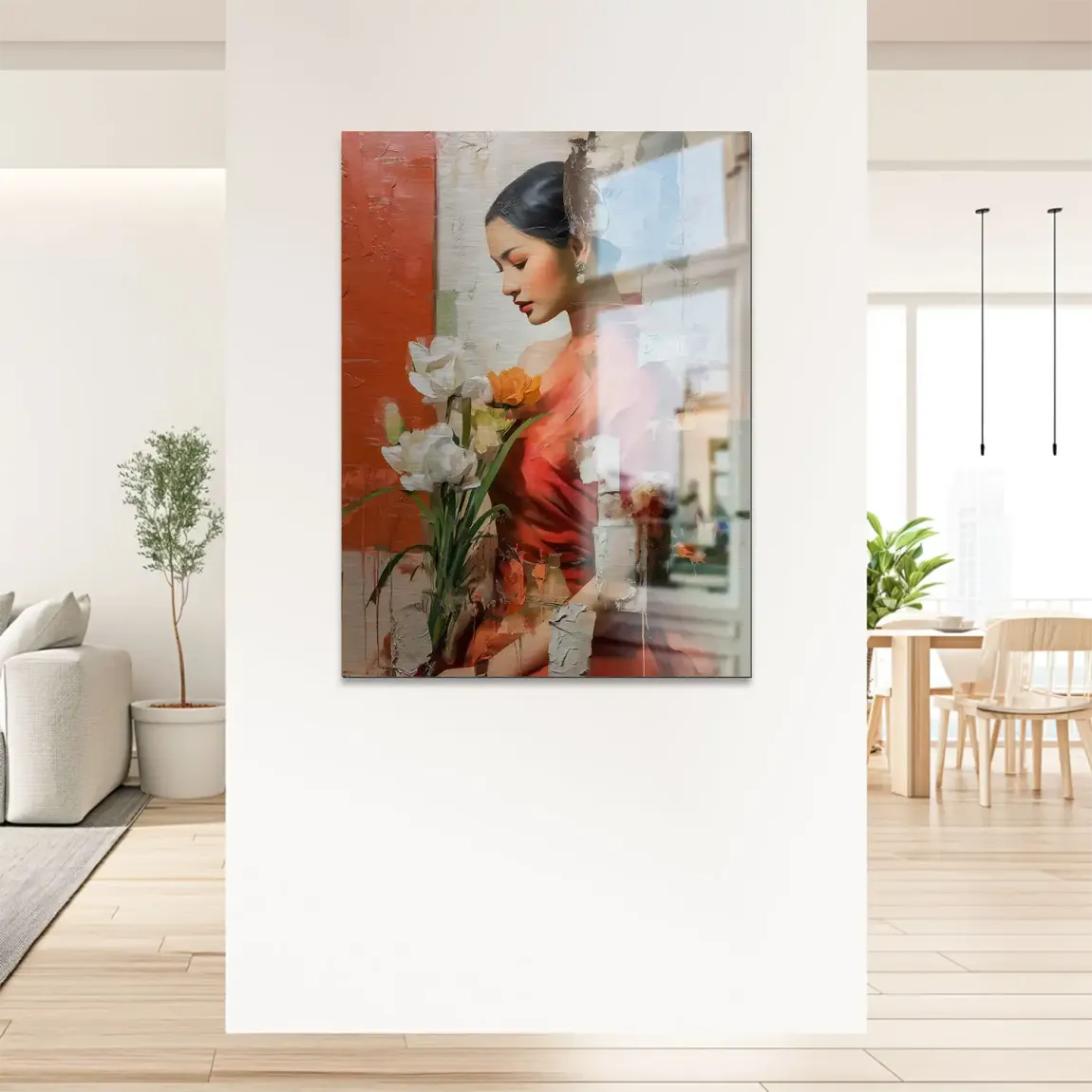 Silent Orchid Beauty Alu Gebürstet Bild