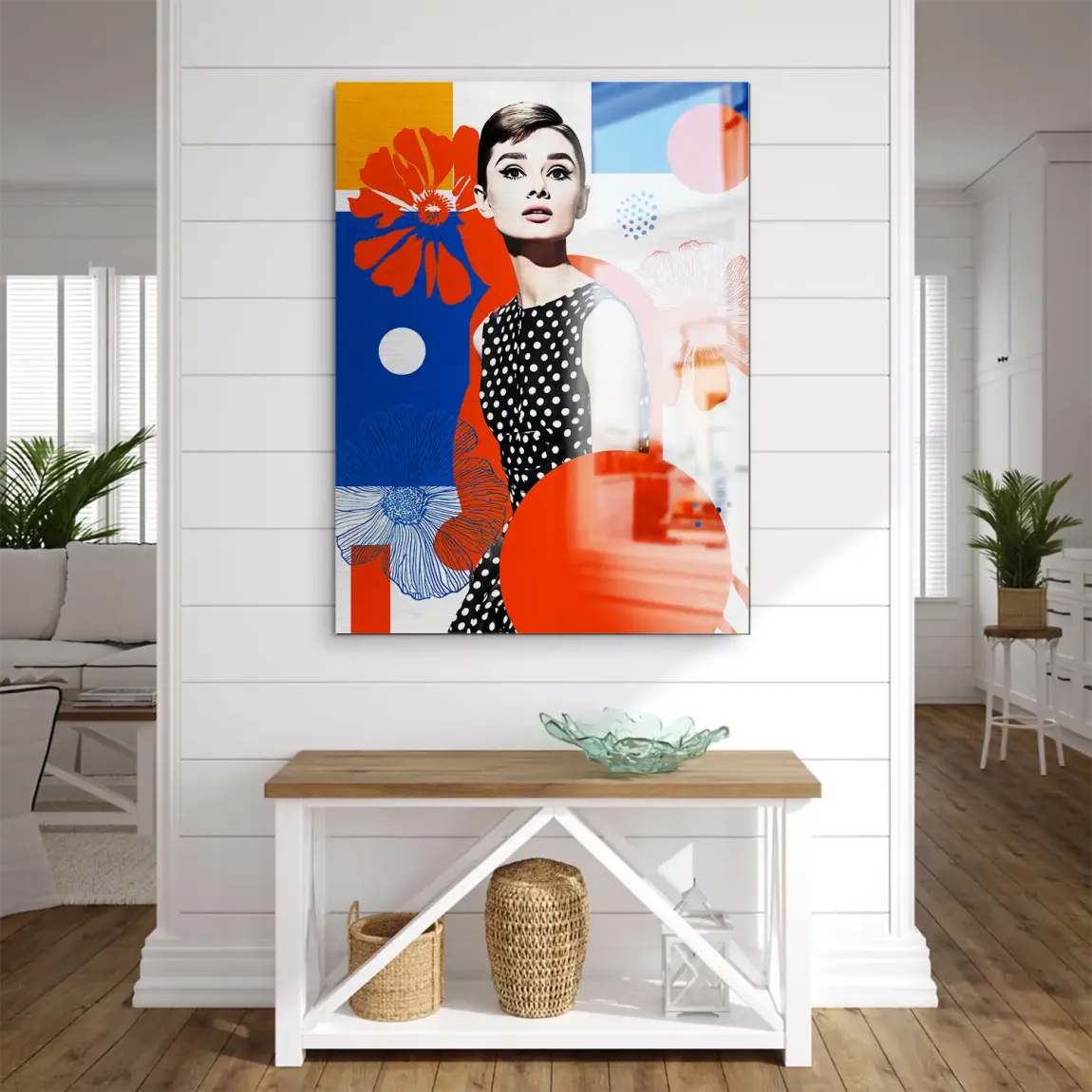 Audrey Hepburn Mod Muse Edition Aludibond Gebürstet INGALERIE