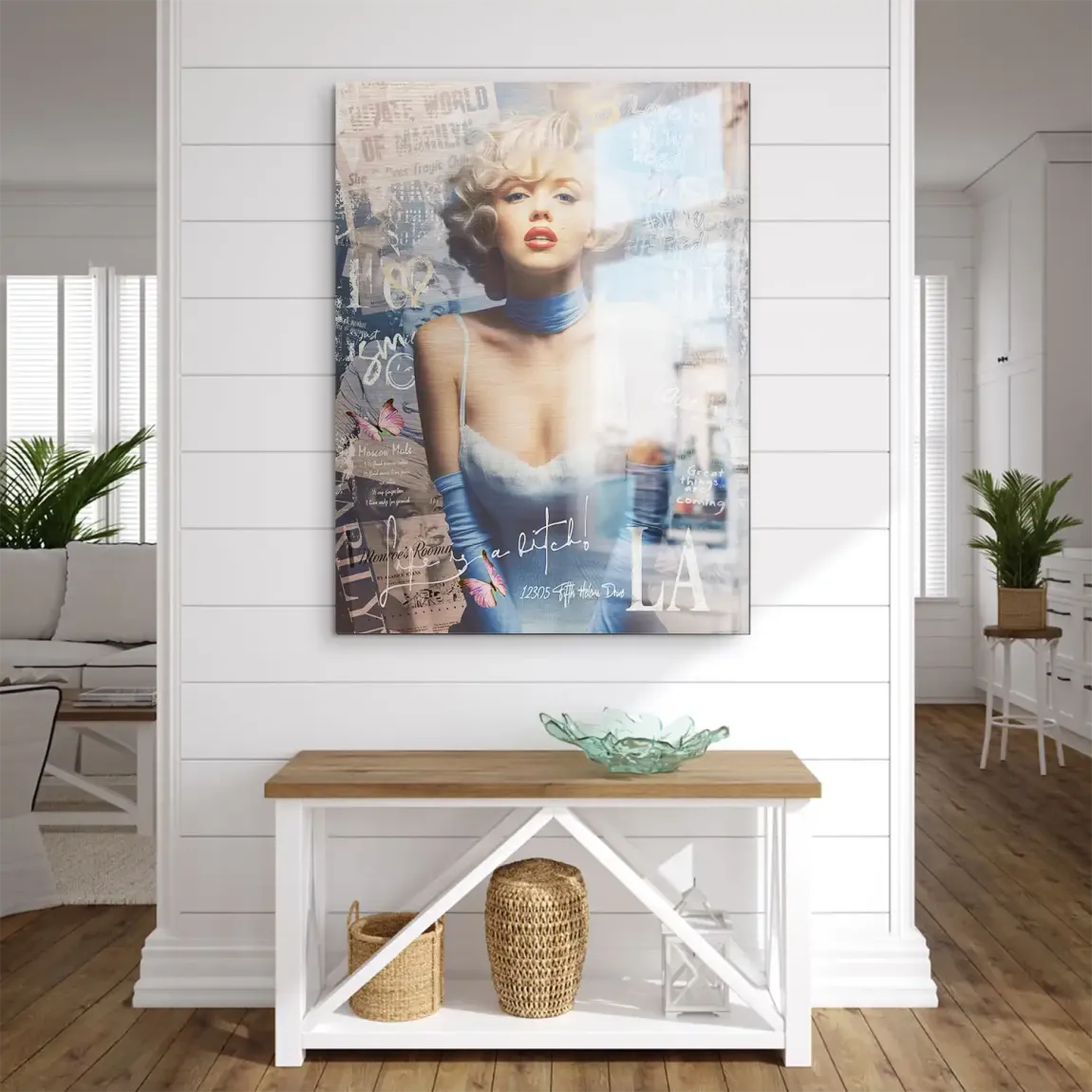 Marilyn Monroe Velvet Allure Aludibond Gebürstet