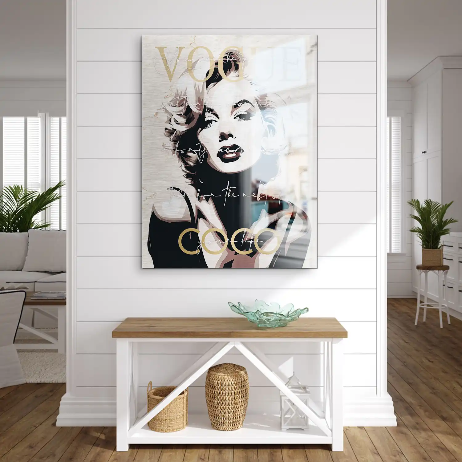 Marilyn Monroe Vogue Coco Aludibond Gebürstet INGALERIE