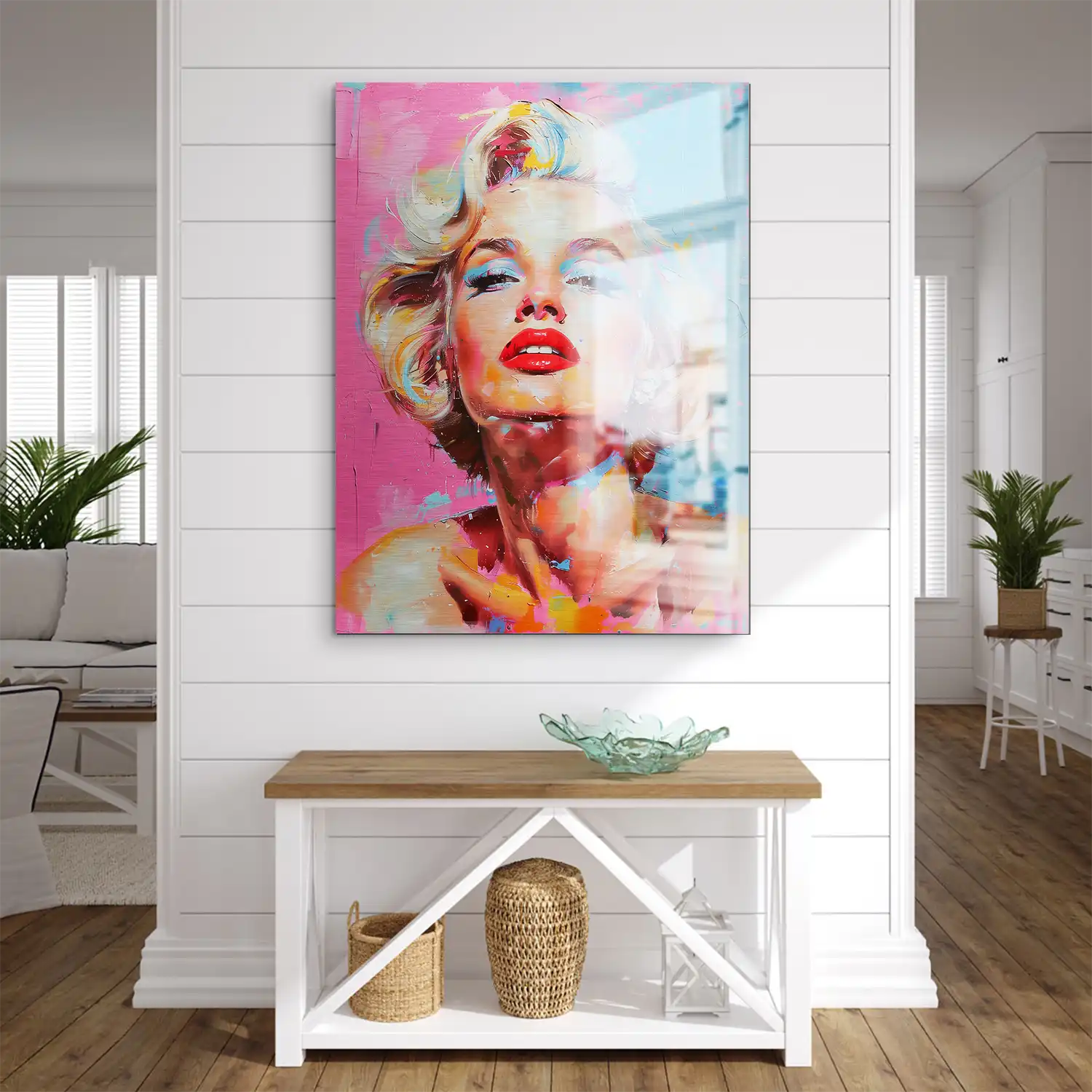 Marilyn Monroe Color Style Aludibond Gebürstet INGALERIE