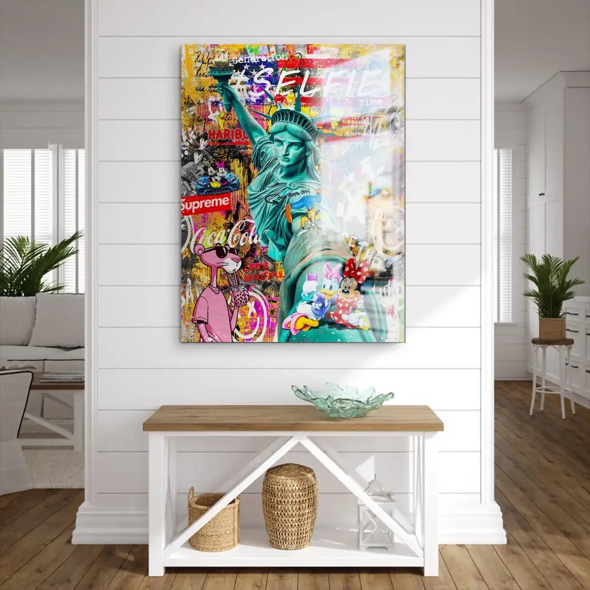 Selfie Pop Art Aludibond Gebürstet INGALERIE