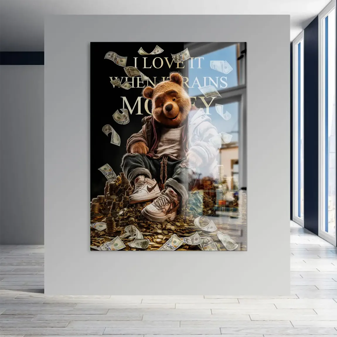 Winnie Puuh Rich Dreams Aludibond Gebürstet INGALERIE