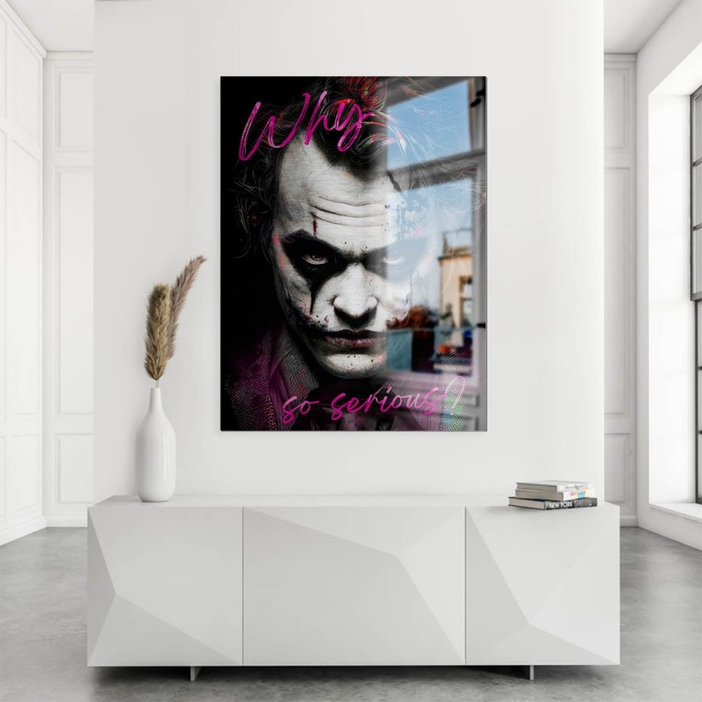 Joker Serious Style Aludibond Brush Bild INGALERIE