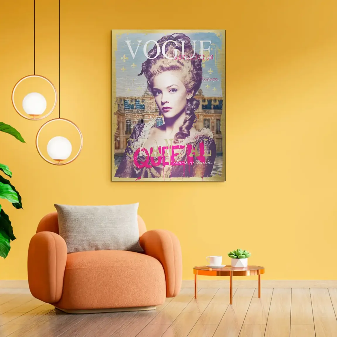 Marie Antoinette Vogue Alu Gebürstet Bild