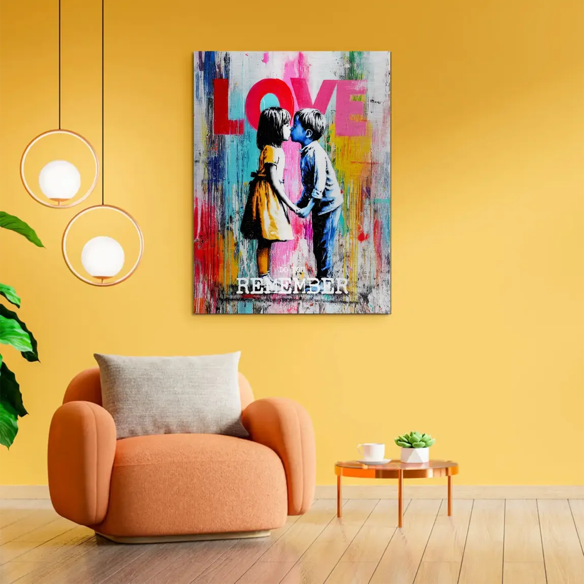 First Kiss Alu Gebürstet Bild