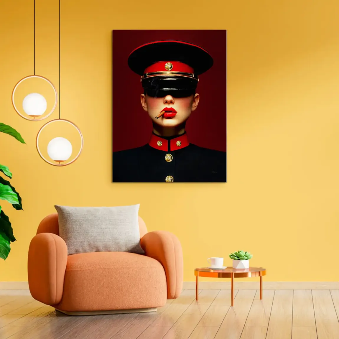 Russian Girl Alu Gebürstet Bild